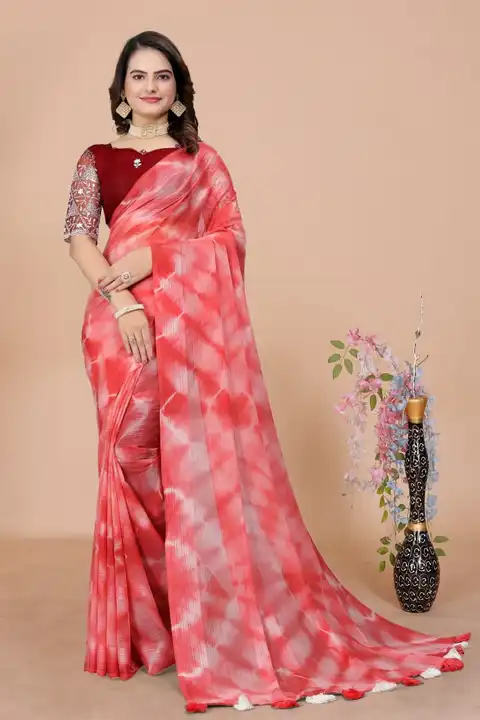 Georgette saree  uploaded by RV FASHION on 10/6/2023
