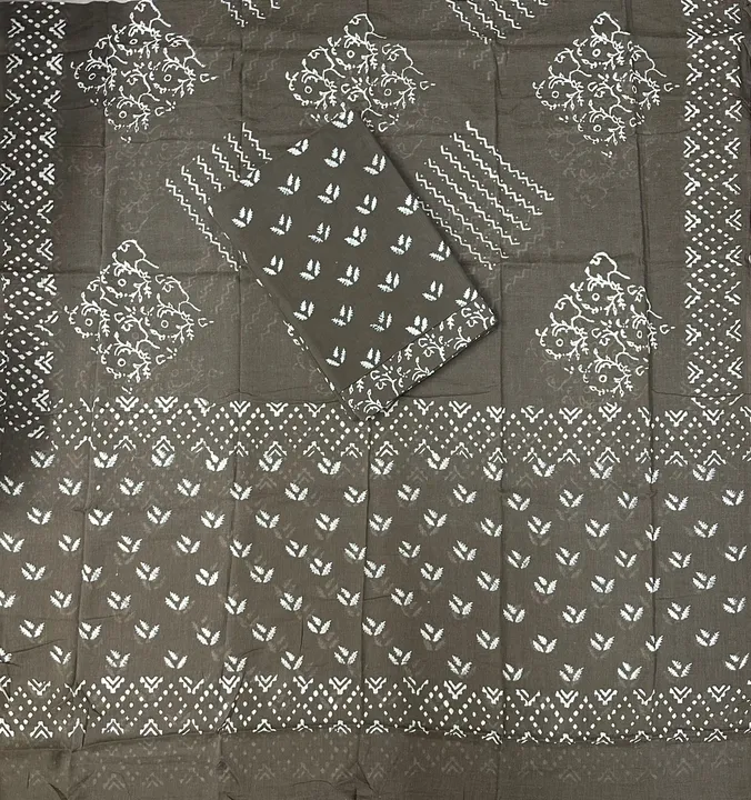 Hand Block Dabu Discharge Printed Unstitched Dress Material Suits Pure Cotton Suit Cotton Dupatta  uploaded by UNIQUE COLLECTION on 10/6/2023