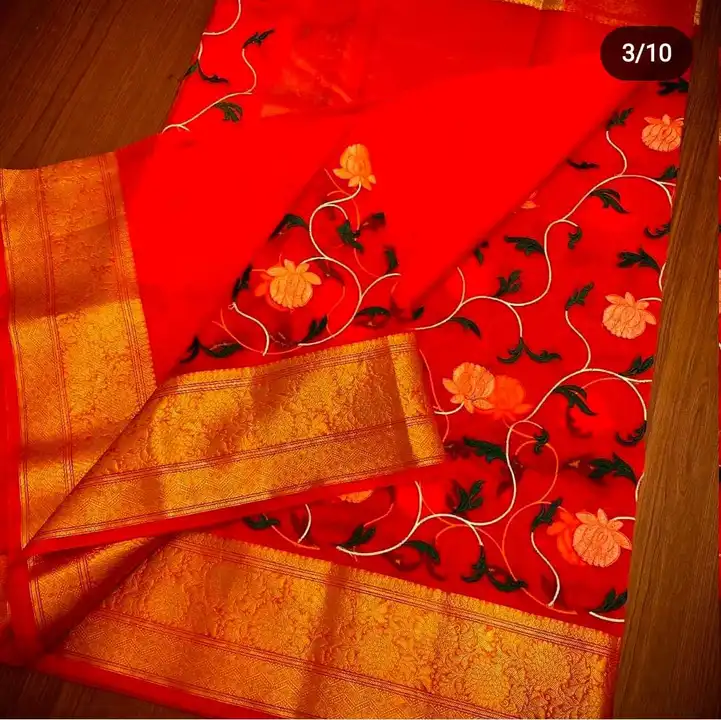 Kota silk embodry saree uploaded by TMK HANDLOOM on 10/6/2023