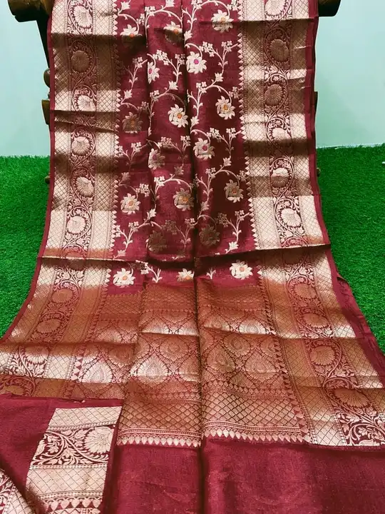 SEMI GEORGETTE BANARASI SAREE  uploaded by S.N.COLLECTIONS  on 10/6/2023