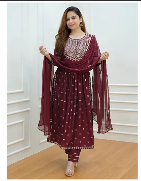Nayra kut kurti pent &Duptta  uploaded by business on 10/6/2023