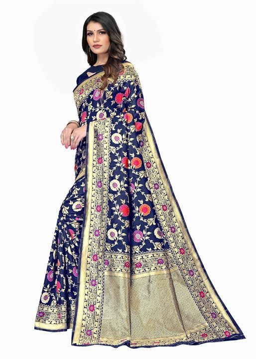 Woven Kanjivaram Silk blend saree  uploaded by business on 3/22/2021