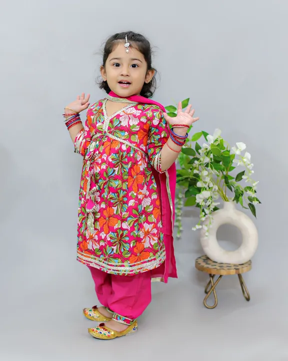 Girls afgani pant with suit 🥰 nh uploaded by pink Rose fashion Store  on 10/6/2023