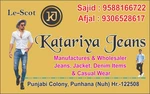 Business logo of Katariya Jeans Wholesaler & Manufacturer 