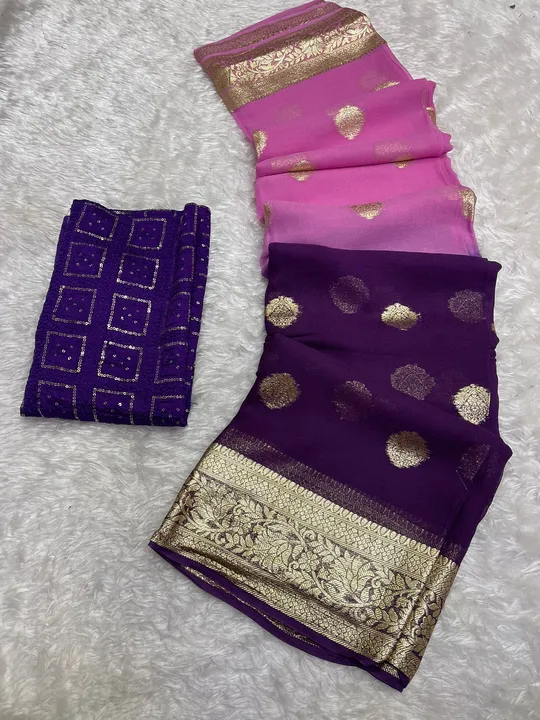 GEORGETTE SAREE  uploaded by business on 10/6/2023
