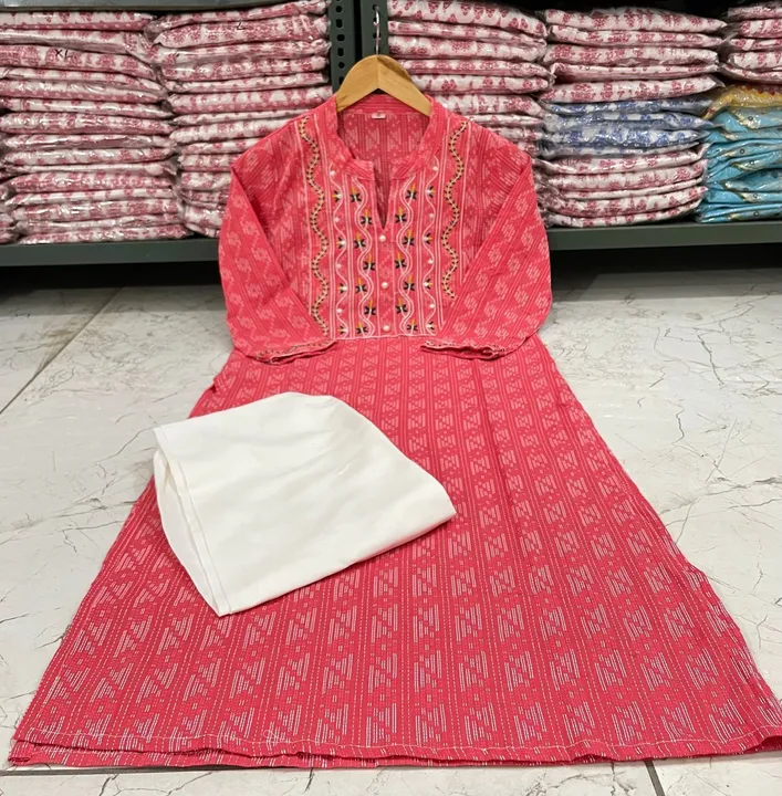 🌸 *ORIGINAL PIS*

🌸 *BEAUTIFUL STRAIGHT KURTI WITH PANT WITH EMBROIDERY WORK*

🌸 *AAA QUALITY*

 uploaded by JAIPURI FASHION HUB on 10/7/2023