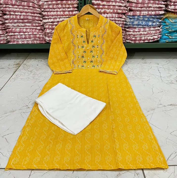 🌸 *ORIGINAL PIS*

🌸 *BEAUTIFUL STRAIGHT KURTI WITH PANT WITH EMBROIDERY WORK*

🌸 *AAA QUALITY*

 uploaded by JAIPURI FASHION HUB on 10/7/2023
