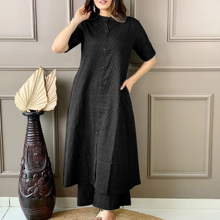 *Premium khantha Fine Cotton*

Launching Designer Co-erd set in *Aline kurti pattern paired with Ank uploaded by JAIPURI FASHION HUB on 10/7/2023