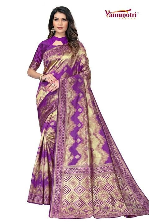 Woven Banarasi Silk blend saree  uploaded by business on 3/22/2021