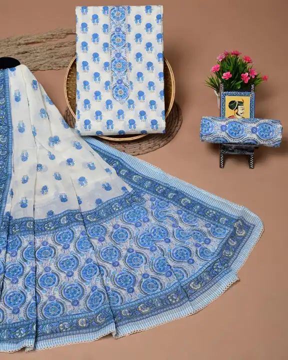 ☘️☘️New Collection ☘️☘️
Angrakha pattern work cotton dupatta suits
Zari gotapatti work heavy neck . uploaded by Bagru print shuit, saree, dresses manufacturers on 10/7/2023