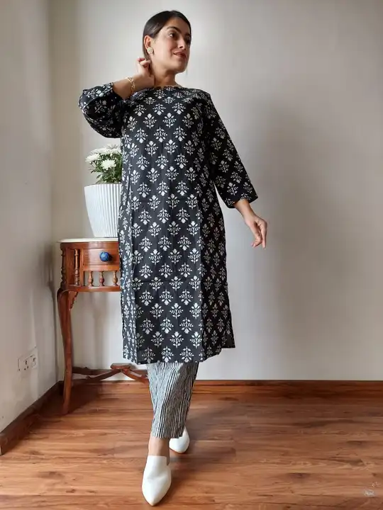 🌴  🤩 Presenting New  Collection.....  🤩 

🍁 Exclusive Hand  block printed Stitched Cotton  Kurti uploaded by Bagru print shuit, saree, dresses manufacturers on 10/7/2023
