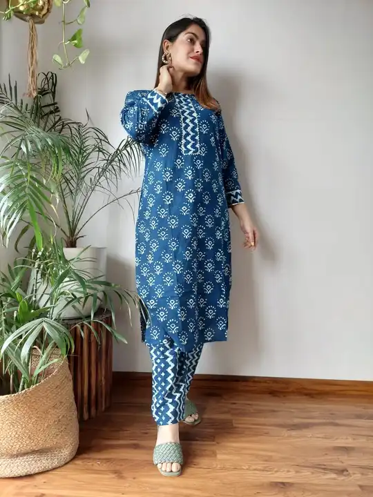 🌴  🤩 Presenting New  Collection.....  🤩 

🍁 Exclusive Hand  block printed Stitched Cotton  Kurti uploaded by Bagru print shuit, saree, dresses manufacturers on 10/7/2023