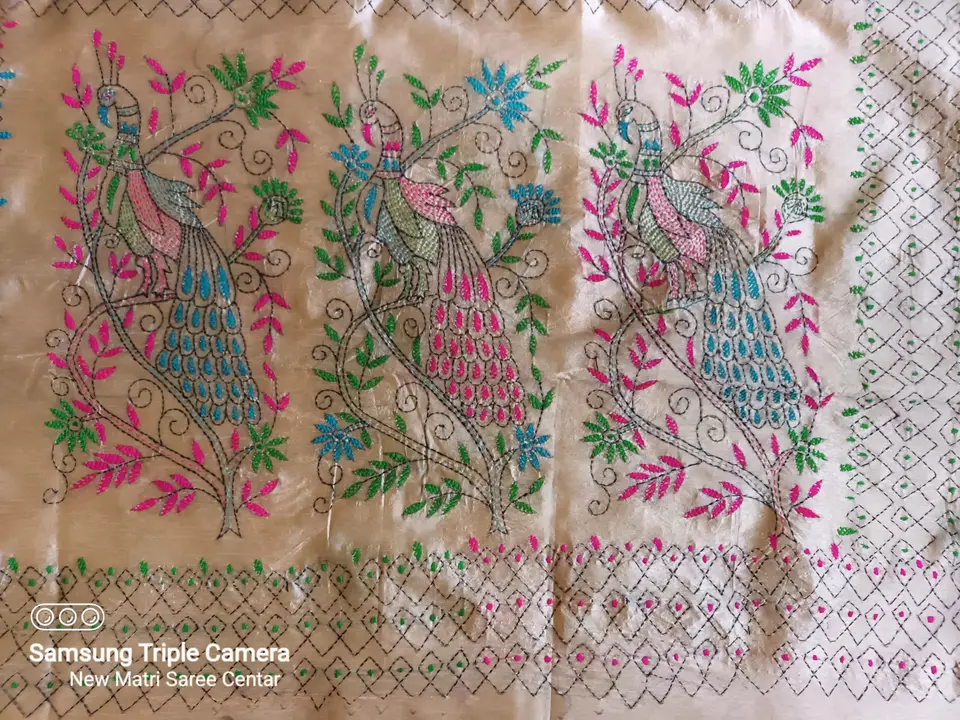 handmade Katha stitch saree  uploaded by business on 10/7/2023