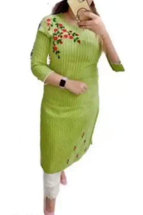 Embroidered kurti with pent  uploaded by PANIHARI COLLECTION CENTRE on 10/7/2023