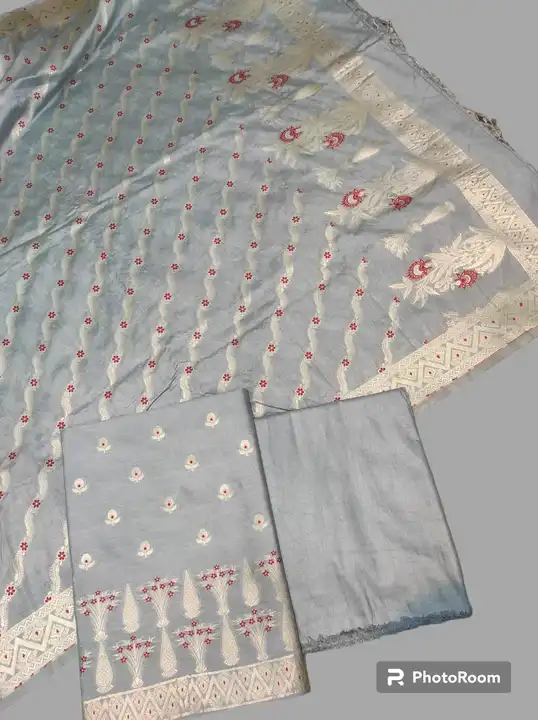 Banarasi chiniya suit uploaded by Z i silk fabrics on 10/7/2023
