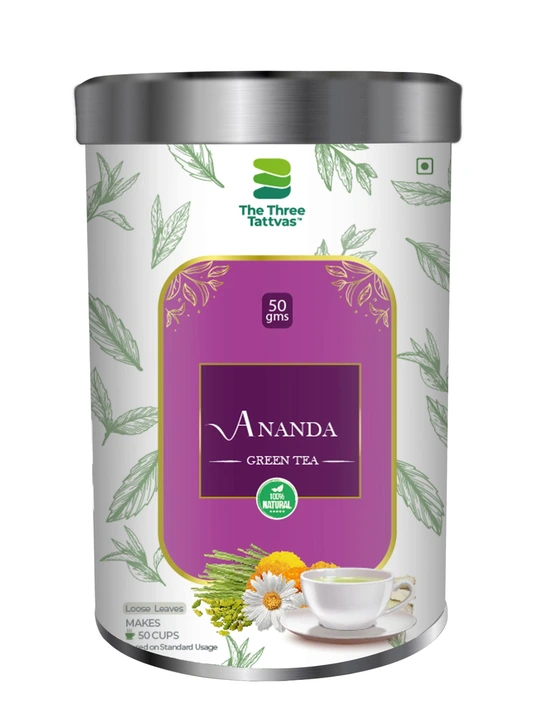 The Three Tattvas Ananda Green Tea 50 Gms  uploaded by Sri fortune Global on 10/7/2023