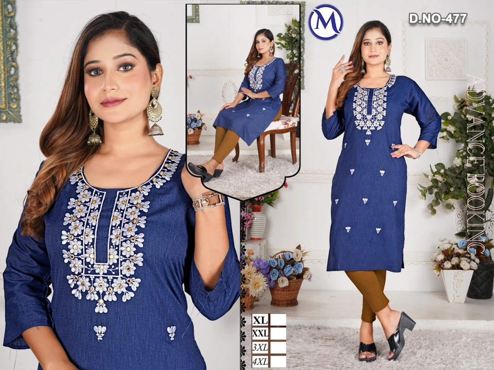 Embroidery Kurti  uploaded by RJ Creation on 10/7/2023