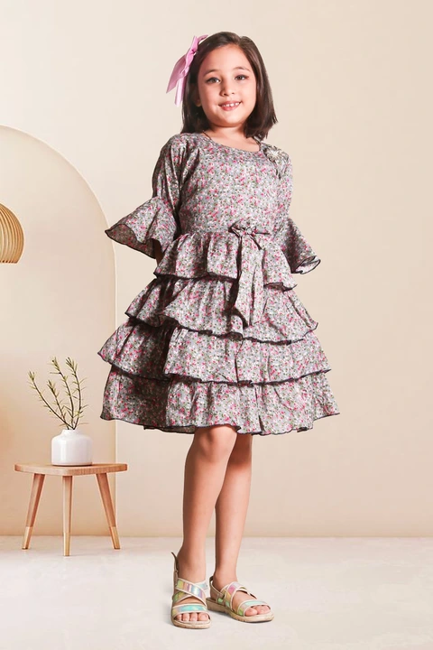 Cotton frock and dresses  uploaded by Jasmine kids fashion on 10/7/2023