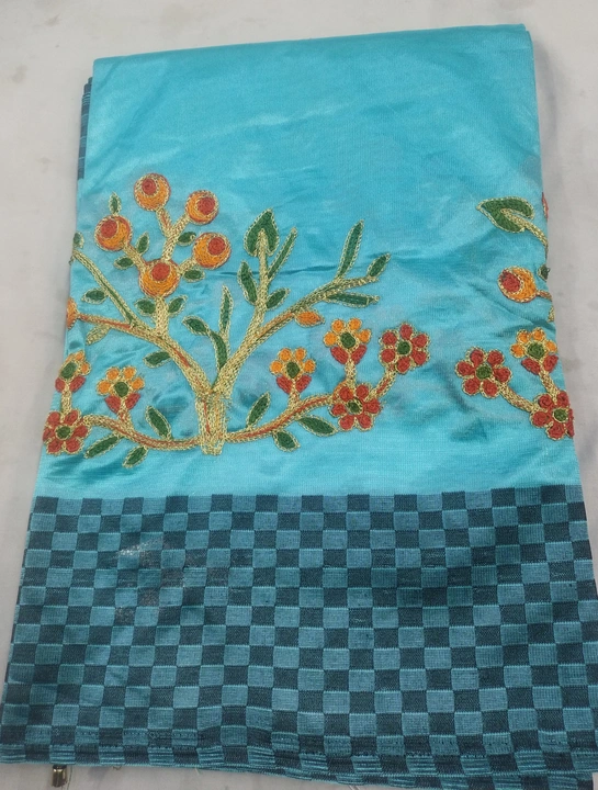 Beautiful Mor Pankhi Colour saree  uploaded by business on 10/7/2023