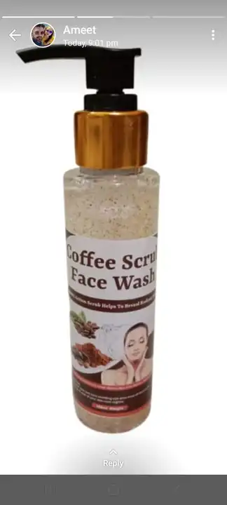 Coffee scrub face wash  uploaded by business on 10/7/2023