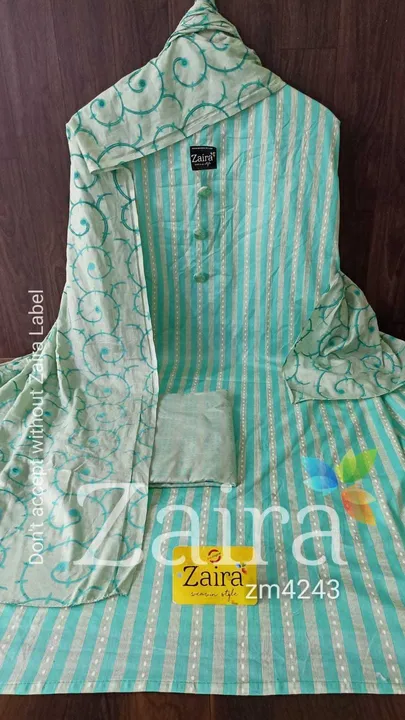 Cotton Dupatta Suit Material Show Button  uploaded by business on 10/7/2023