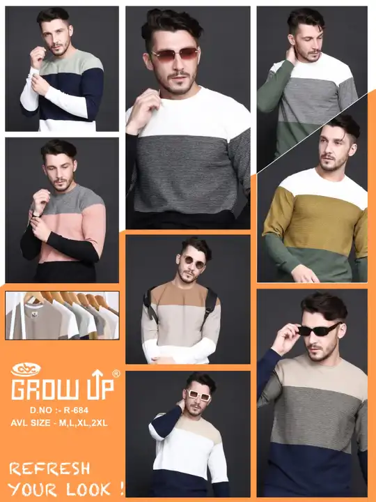 GROW UP Men's Sweatshirt RN-FS  uploaded by business on 10/8/2023