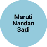 Business logo of Maruti nandan sadi senter kids wear
