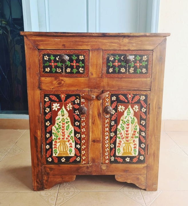 Just in a small and versatile side cabinet suitable for any space.size 30×14×36 uploaded by Puja Art And Craft on 10/8/2023