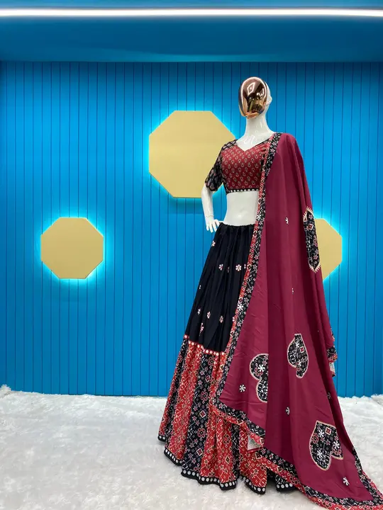 _*THIS NAVRATRI ROCK WITH THIS PRINTED LEHENGA CHOLI WITH DUPATTA*_

*CODE- G-599*

*FABRIC DETAILS  uploaded by business on 10/8/2023