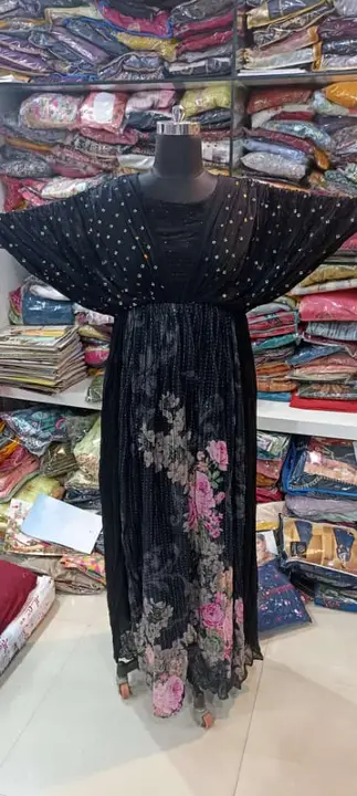 Pure Georgette gown uploaded by Hari Om Fashion  on 10/8/2023