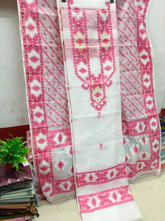 Jamdani Suit piece uploaded by Aditri Textile on 10/8/2023