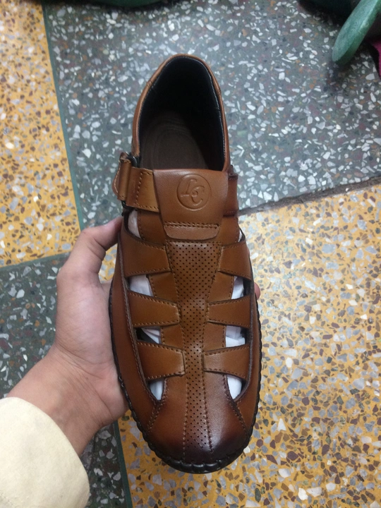 Mens leather Roman sandal.  uploaded by business on 10/8/2023