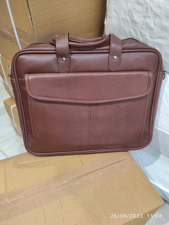 Leather file Bag uploaded by business on 10/8/2023
