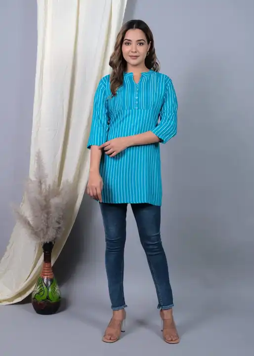 Rayon top uploaded by Hari Om Fashion  on 10/8/2023