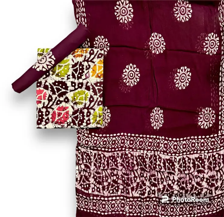 Pure Cotton Suit Chiffon Dupatta Wax Batik uploaded by Star Batik Print on 10/8/2023