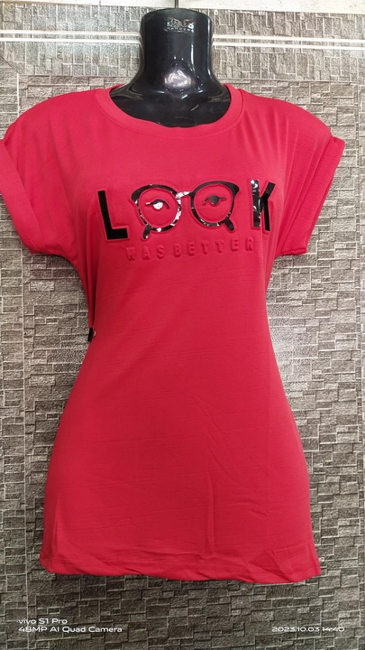Ladies Tshirt starting price 100 to 200 range  uploaded by RS Gowns on 10/8/2023