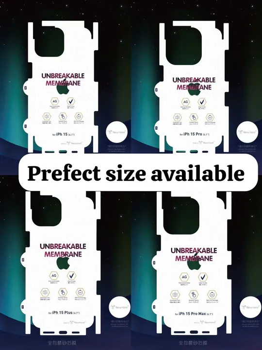 15 series perfect size back 360 screen protector  uploaded by RuNija B2B Trading on 10/8/2023