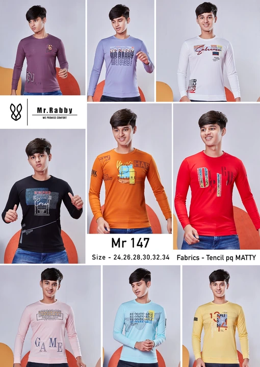 Mr. RABBY Boys Printed T-shirt RN-FS  uploaded by Maharashtra trading company on 10/9/2023