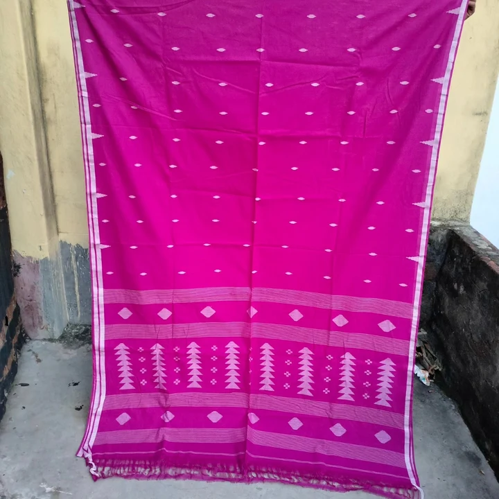 Cotton Handloom Jamdani saree with blouse piece  uploaded by ANIRUDDHA HANDLOOM on 10/9/2023