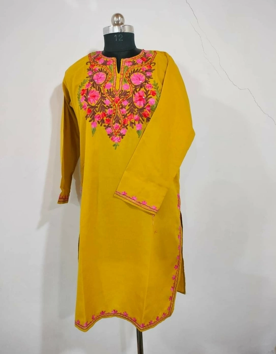 Cotton fabric kurti with ari work  uploaded by Dehqani Bros on 10/9/2023