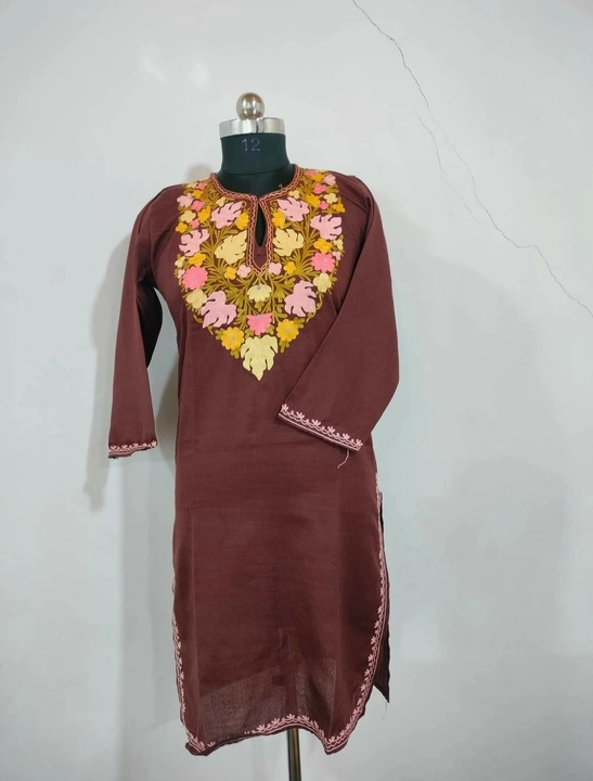 Cotton fabric kurti with ari work  uploaded by business on 10/9/2023