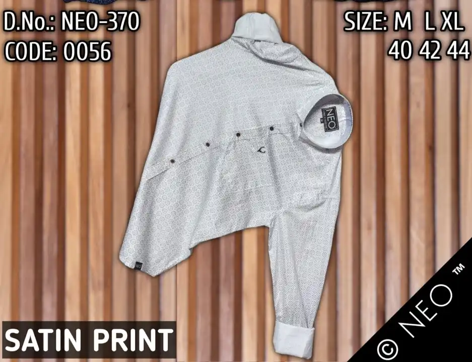 Satin shirt for men M L XL  uploaded by Vikas Marketing  on 10/9/2023