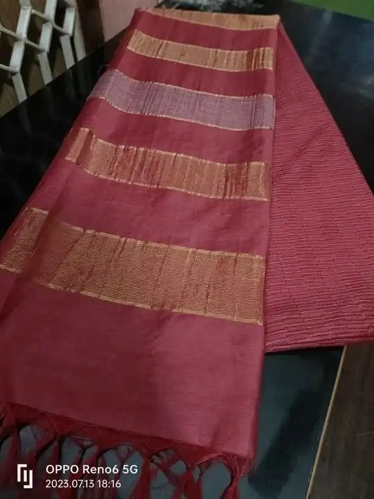 Viscose silk saree uploaded by Farida handloom on 10/9/2023