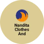 Business logo of Nandita clothes and cosmetics hub