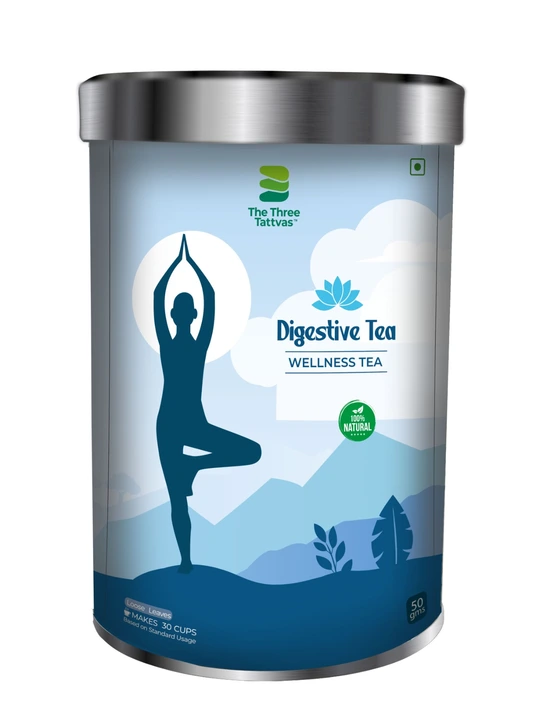 The Three Tattvas Digestive tea 50gms uploaded by Sri fortune Global on 10/9/2023