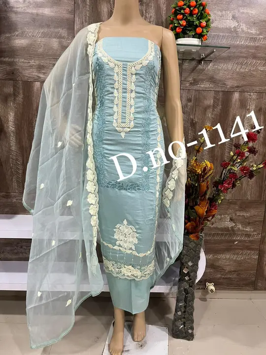 Latest Designer Organza Suit And Dress Material For Women  uploaded by Zuberiya Global on 10/9/2023