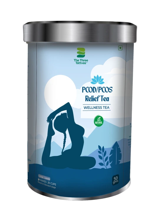 The Three Tattvas PCOD/PCOS Relief tea 50gms uploaded by Sri fortune Global on 10/9/2023