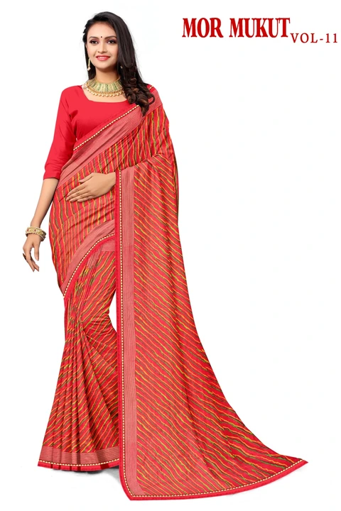 Lehariya printed sarees Wholesale Only uploaded by business on 10/9/2023