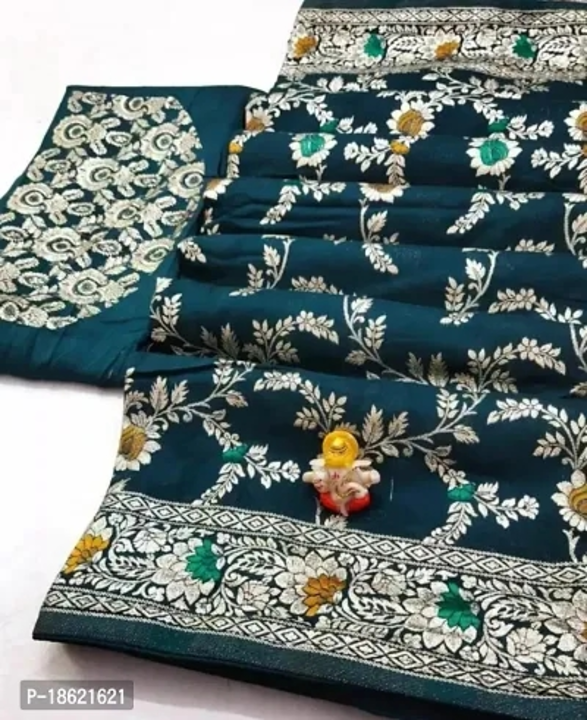 Chanderi Cotton Jacquard Zari Weaving Sarees with Blouse Piece

 Fabric:  Chanderi Cotton

 Type:  S uploaded by Garima fashion on 10/9/2023