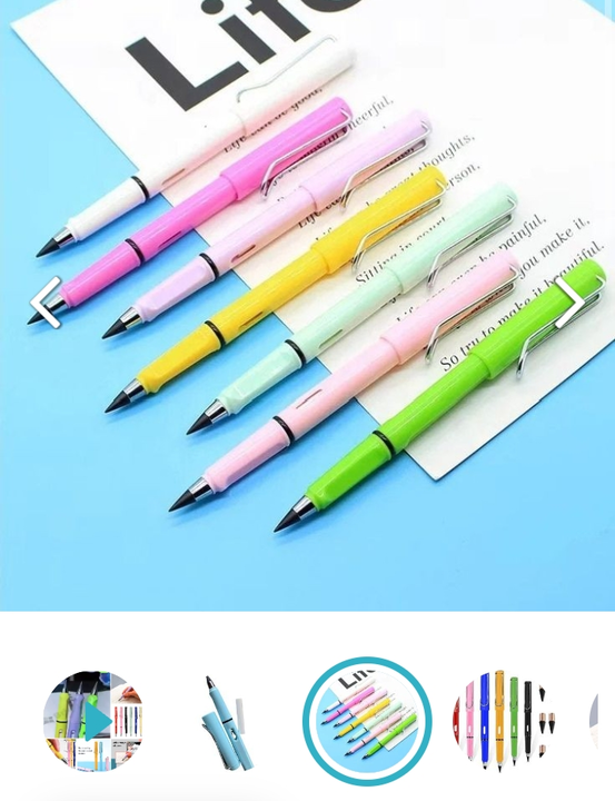 Inkless pencil ✏️ eraser 7411387646 uploaded by Maruti mobile Accessories on 10/9/2023